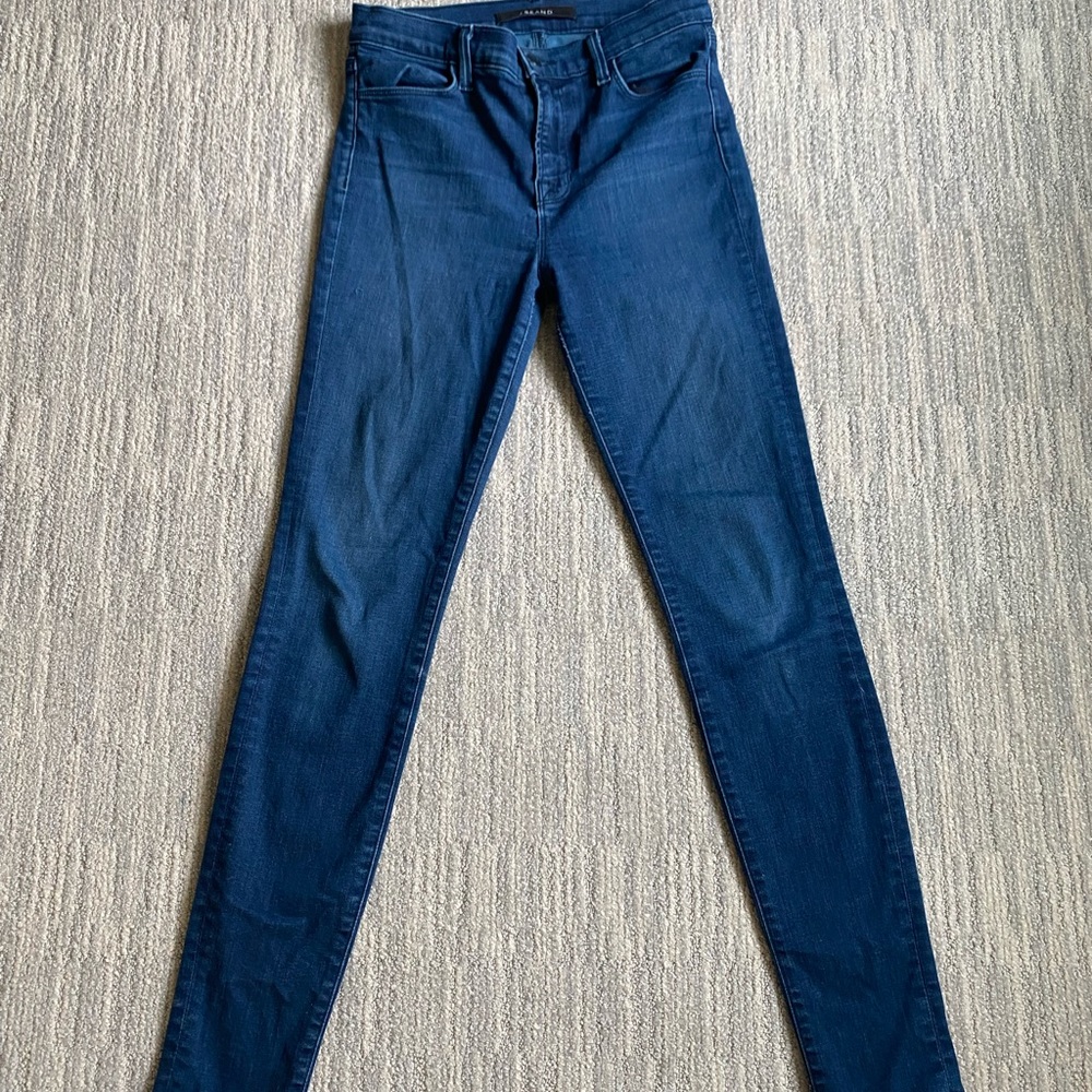 J Brand Maria Supreme Sz 27 High Rise Blue Jeans